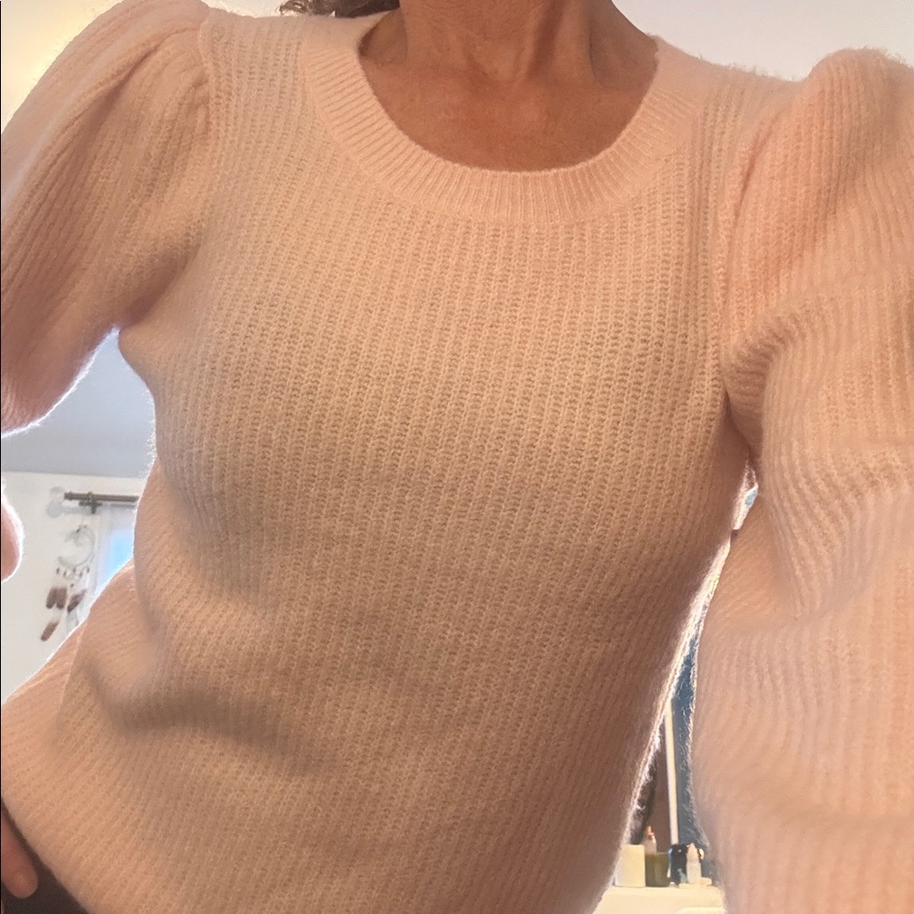 1. State Soft Pink Crew Neck Sweater